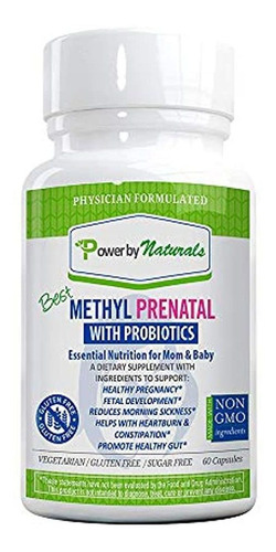 Power By Naturals - Best Methyl Prenatal Vitamins With Probi