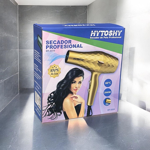 Secador De Pelo Profesional Silencioso 2000w Color Verde Verde