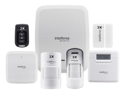 Alarme Intelbras Wifi Amt 8000 Sensor Abertura+infra Pet Ext