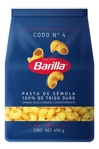 Sopa de Codo Barilla No.4 450g