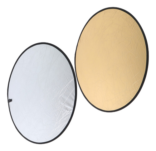 Reflector De Iluminación Dorado Y Plateado De 80 Cm/31,5 Pul
