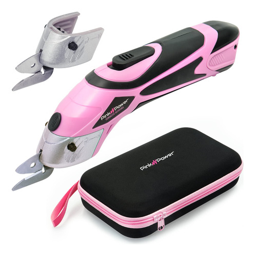 Cortador Eléctrico De Tela Pink Power Con Estuche De Almacen