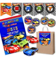 Comprar Kit Imprimible Hot Wheels 100% Editable Candy Bar Banderines
