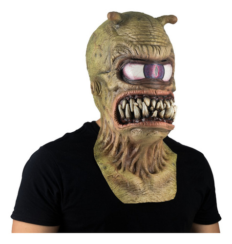 Máscara Alien Rool Extraterrestre Halloween Ghoulish Látex Color Verde