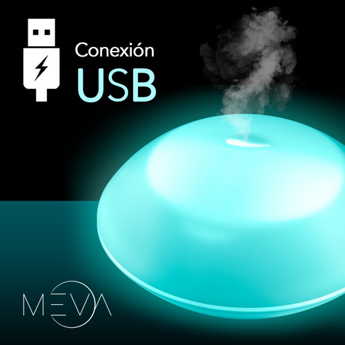 Imagen 5 de 9 de Mini Difusor Aromaterapia Humidificador 7 Colores Usb Aceite