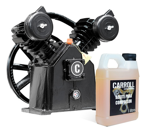 Car-tb-20 Cabezal Para Compresor 2hp + 1 Litro De Aceite 