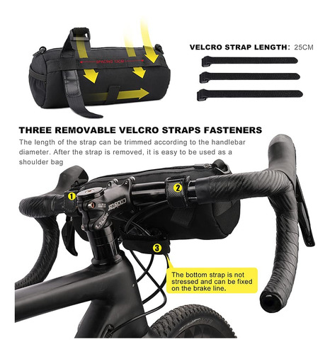 Bolsa De Manillar De Bicicleta, Frontal Y Multifuncional