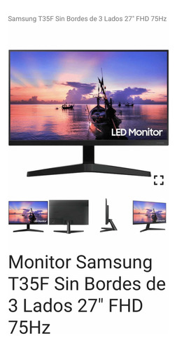 Monitor Samsung Led 27 Pulgadas .