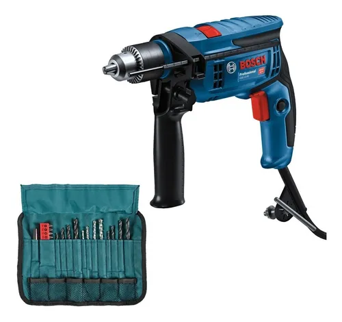 comprar Rotomartillo Bosch Gsb 13 Re 750w 127v Con 23 Accesorios Color Azul marino Frecuencia 06012B80G3