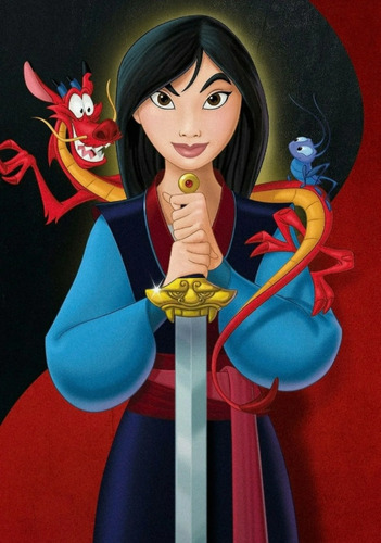 Pintura De Diamantes 5d Diy Princesas Disney - Mulan 6