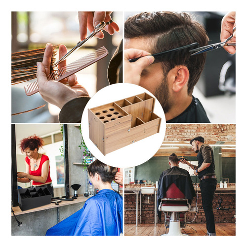 Caja De Herramientas De Peluquería Para Barbería, Peineta