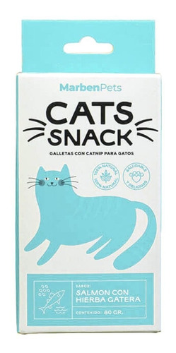Galletas Cats Snack De Salmón C/hierba Gatera 80g /fauna S