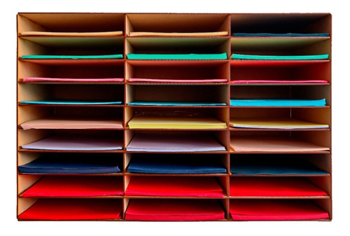 Mueble Organizador Documentos Hojas De Colores Cuentos Oe18