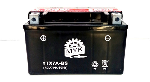 Bateria De Ácido Ytx7a-bs Scooters - Enduro Myk - Gkmotos.uy