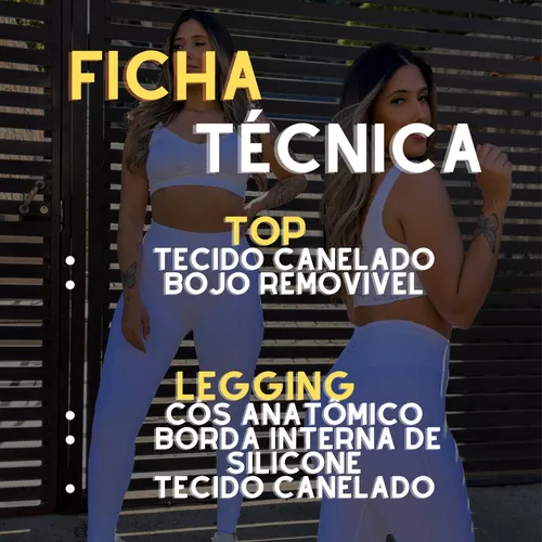 Conjunto Lupo Sport Lançamento Fitness Legging + Top C Bojo