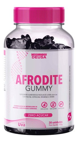 Afrodite Gummy Fit Antioxidante Queima De Gordura 30 Gomas