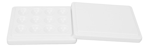 Paleta De Pintura Para Porcelana, 12 Pocillos, A Prueba De P