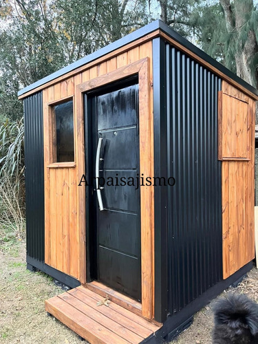 Galpon De Madera O Depósito 180x120cm De Jardín Con Chapa Marrón (Usado)