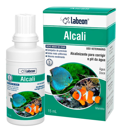 Labcon Alcali 15ml - Alcalinizante P/ Aquário