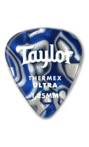 Taylor Púas De Guitarra Premium 351 Thermex Blue Swirl