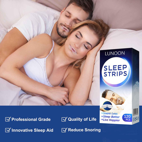 Cinta Adhesiva Bucal Para Dormir, 120 Piezas, Suaves Tiras P