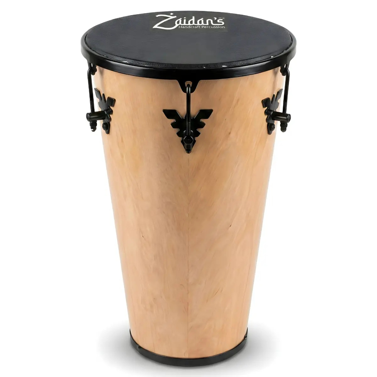 Timba Zaidans de Madeira Cônica 11" x 50cm, Pele em Napa com Timbre Grave Para Samba e Pagode
