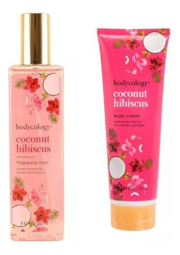 Set  Fragancia Bodycology Y Body Cream Coconut Hibiscus