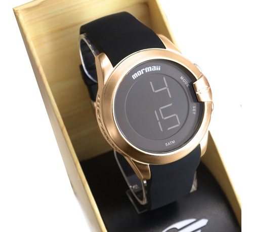 Relógio Mormaii Feminino Branco Preto Ou Dourado Original