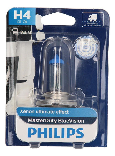 Lampara Philips H4 Master Duty Blue 13342 24v 75/70w P43t38.