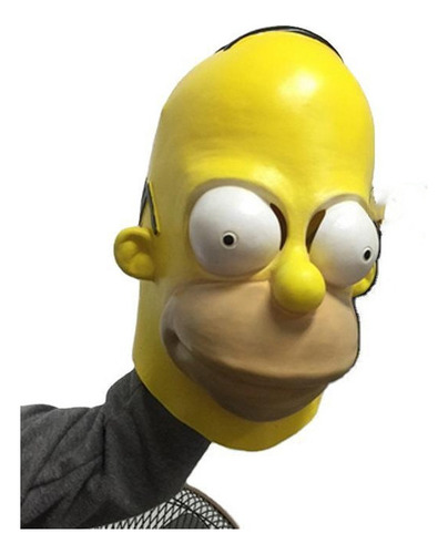 Festa De Cosplay De Máscara Dos Simpsons De Halloween