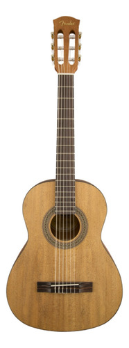 Guitarra criolla clásica Fender FA-15N natural brillante para diestros