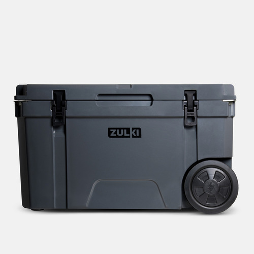 Zulki 65qt - Heladera Portátil 61.5lts Con Ruedas Color Gris Oscuro