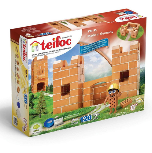 Imagem 6 de 6 de Castelo Pequeno - Tijolinhos Argila - 120 Pçs - Teifoc