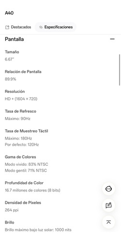 Teléfono Oppo A40 De 256 Gb, 4 Gb, Ram 6.7, 50 Mp, Color Chocolate (Usado)