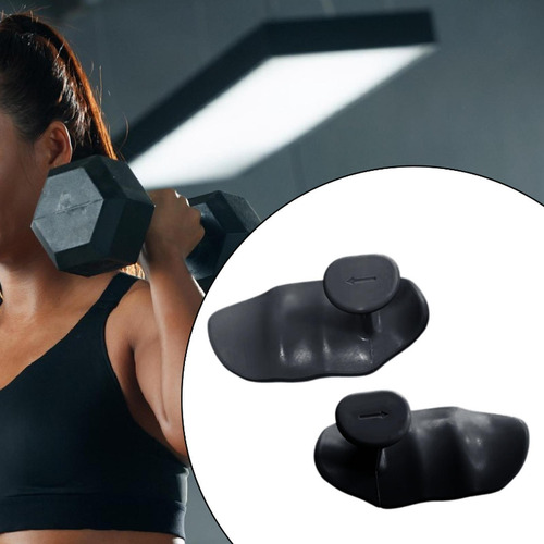 2 Piezas De Gimnasio Levantamiento De Pesas Palma Palm Negro