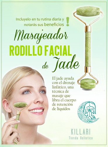  Masajeador Facial De Jade
