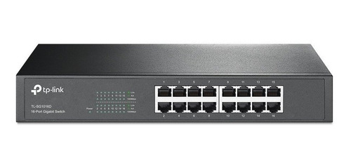 Switch Tp Link 16 Bocas Tl Sg1016d Gigabit 10/100/1000 Rack