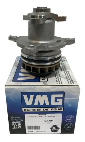 Bomba De Agua Vmg P/ Renault Máster 2.3 Dci