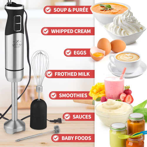 Licuadora De Inmersión Zulay Kitchen Durable Con Acero Inoxi