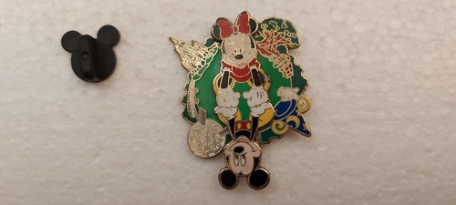 Pin O Mickey Mouse Y Minnie Oficial Disneyland (Usado)