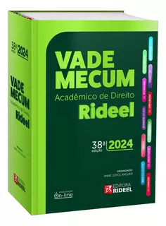 Vade Mecum Acadêmico de Direito Rideel 38 Edição - 2024: Acadêmico De Direito, de Anne Joyce Angher. vade mecum Editorial Rideel, tapa dura, edición 38 en português, 2024