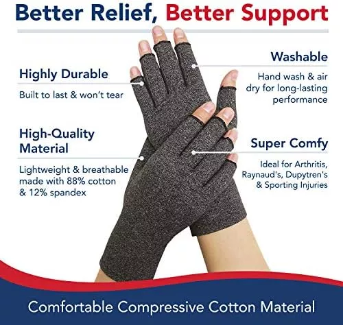 Guantes de Compresión Ideal Para Dolores Artritis Artrosis – Compralo Ahora