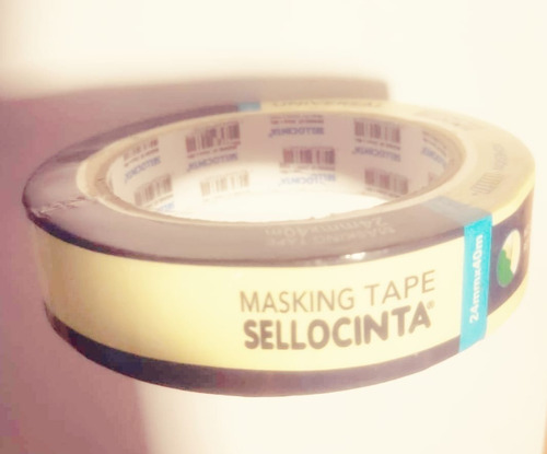 Cinta Adhesiva Papel Masking Tape 24mmx40mt/ Ferrepernos