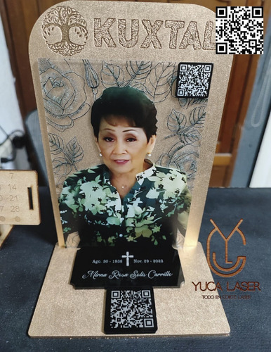 Placa Funeraria Qr Para Urnas Y Nichos Con Portal Digital