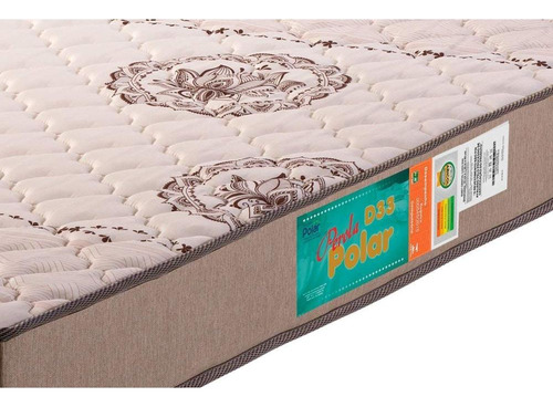 Cama Box Casal: Colchão D33 Polar Pérola+base Crc Fantasy