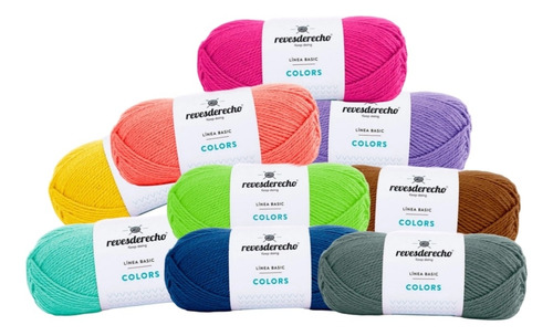 Pack 10 Lanas De 100 Gr C/u Para Tejer Colores A Elección