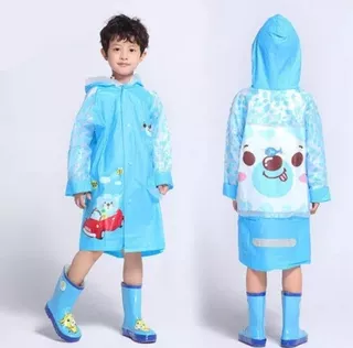 Poncho Impermeable Niños Capa Lluvia Colegio Kinder Escuela