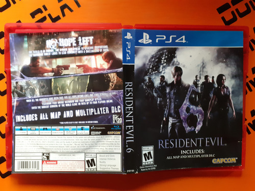 Resident Evil 6 Ps4 (detalle Caratula) Físico Dom Play (Usado)