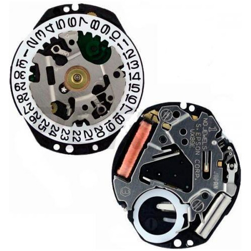 Mecanismo Relógio Vx89 Calendário 3, Branco, 15,3x17,8mm