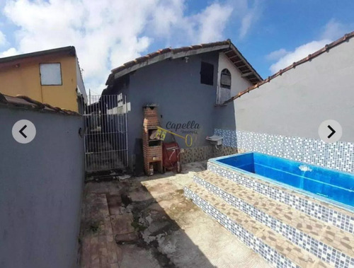 Oportunidade De Conquistar O Seu Sonho! Casa Com Piscina Na Praia De Itanhaém Com 2 Dormitórios À Venda Por R$ 200.000